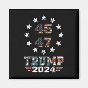 You Missed Trump 2024 Us American Flag 2 Side Magnet