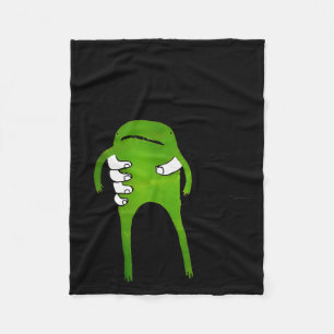 You Must Accept The Frog Funny Meme  Fleece Blanket