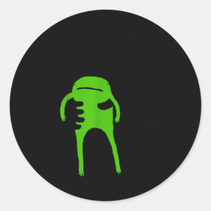 You Must Accept The Frog Funny Meme Saying Quote  Classic Round Sticker