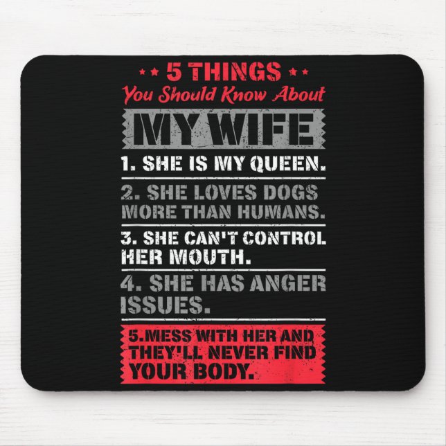 You My 5 Things Should Know About Mouse Pad (Front)