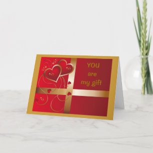 "YOU"-MY GIFT THAT GIVES ALL YEAR LONG-LOVE/CHMAS HOLIDAY CARD