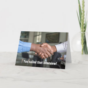 You Nailed It, Job In The Bag Card