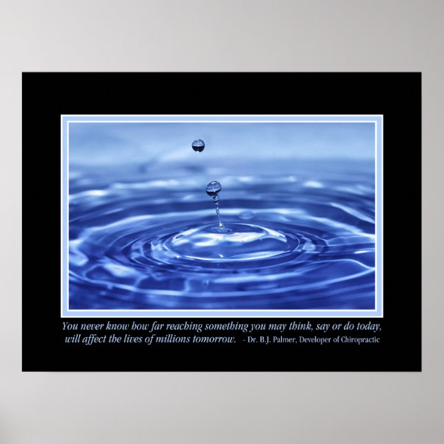 You Never Know B J Palmer Quote Poster (Front)