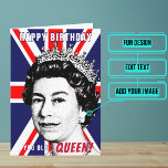 You Old Queen Gay Happy Birthday Card<br><div class="desc">Wish a very Happy Birth - gay to your favorite queer with this LGBTQ inspired birthday card. Make sure their birthday is as gay as them, with this card inspired by the monarch herself. Both outside and inside we've written just the right message to speak to the moment; but just...</div>