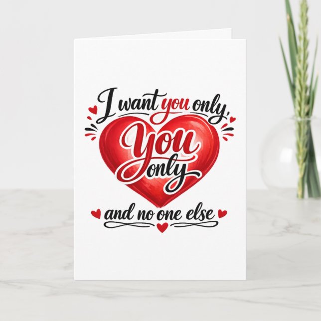 You Only ❤️ Card (Front)