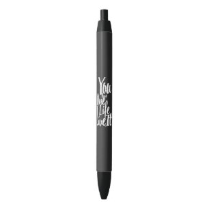 You Only Have One Life Live it Typography Black Ink Pen