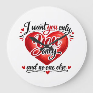 You Only ❤️ Large Clock