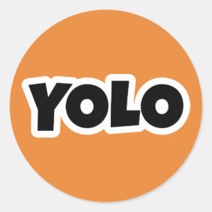 You only live once classic round sticker