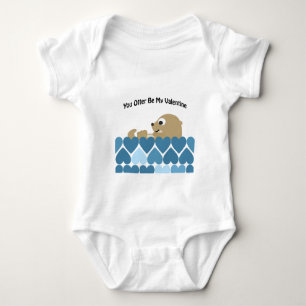 You Otter Be My Valentine Baby Bodysuit