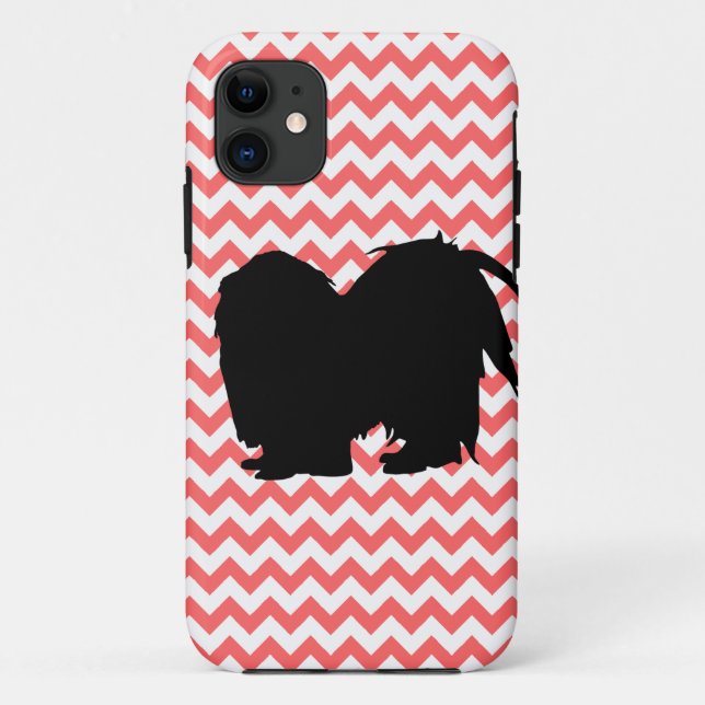 You Pick The Colour Chevron With Shih Tzu Case-Mate iPhone Case (Back)