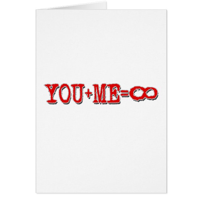 You Plus Me Equals Infinity (Front)