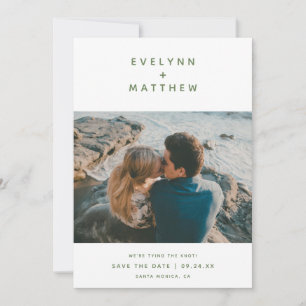 You Plus Me   Simple Modern Names   Sage Save The Date