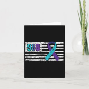 You Problem 988 Suicide Prevention Awareness Ribbo Card