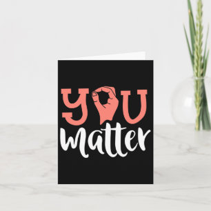 You Problem Deaf Awareness Asl Sign Language Kindn Card