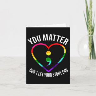 You Problem! Don't Let Your Story End Mental Healt Card