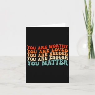 You Problem Kindness Be Kind Groovy Mental Health Card
