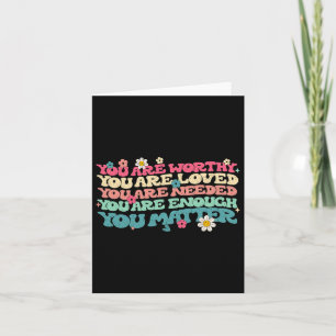 You Problem Kindness Be Kind Groovy Mental Health Card