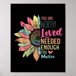 You Problem Kindness Be Kind Groovy Mental Health Poster