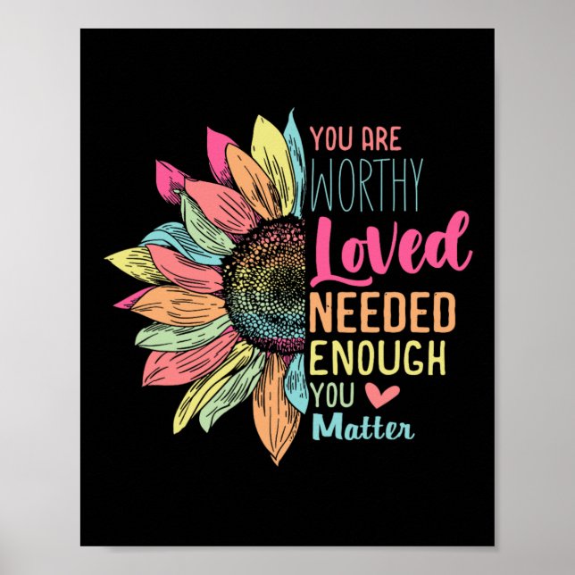 You Problem Kindness Be Kind Groovy Mental Health  Poster (Front)