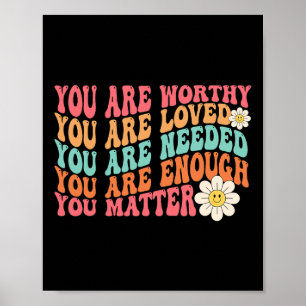You Problem Kindness Be Kind Groovy Mental Health  Poster