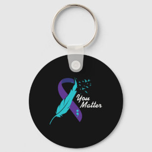 You Problem Ribbon Suicide Awareness Mental Health Key Ring
