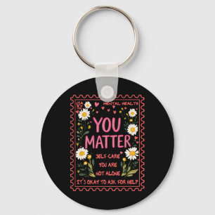You-problem Stamp Mental Health Inspirational Ther Key Ring