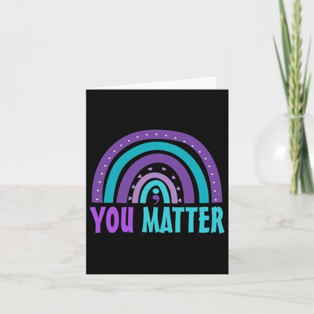 You Problem Suicide Prevention Awareness Rainbow S Card (Front)