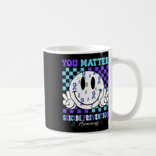 You Problem Teal Purple Ribbon Suicide Prevention Coffee Mug