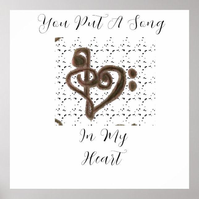 "You Put A Song In My Heart" Poster (Front)