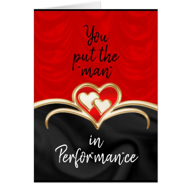 You put man in performance romantic play on words (Front)