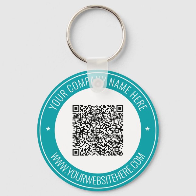 You QR Code Name Website Keychain Promotional (Front)