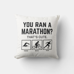 You Ran A Marathon Cushion