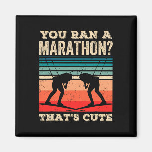 You Ran A Marathon That's Cute Biathlete Sports Bi Magnet