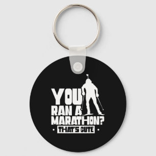 You Ran A Marathon That's Cute Sports Biathlete Bi Key Ring