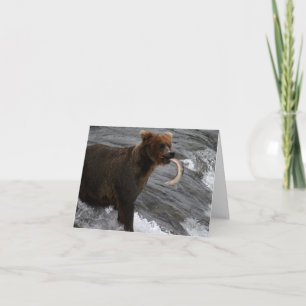 You’re A Catch Salmon in Mouth Card