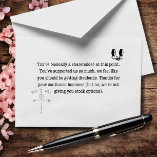 You’re Basically a Shareholder at This Point Thank You Card