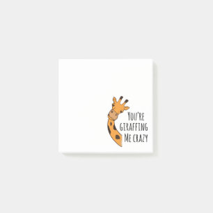 You’re giraffing me crazy post-it notes