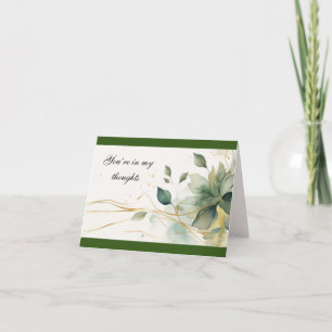 “You’re In My Thoughts” 4”x5,6” Blank Note Card
