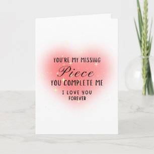 You’re My Missing Piece Personalise Card