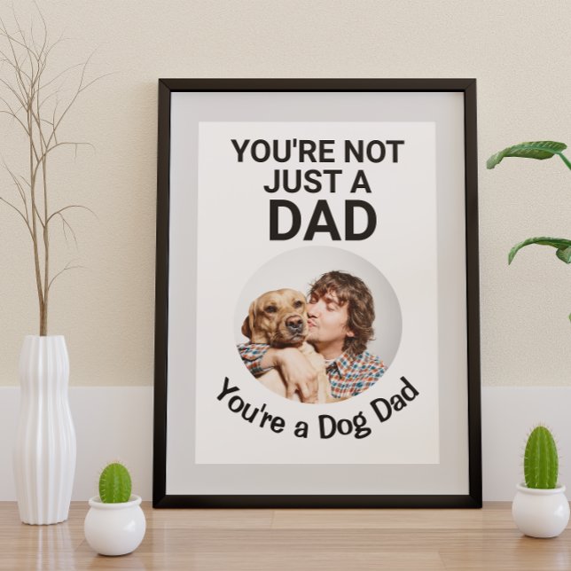 You’re not just a dad…you’re a dog dad customised poster (Creator Uploaded)