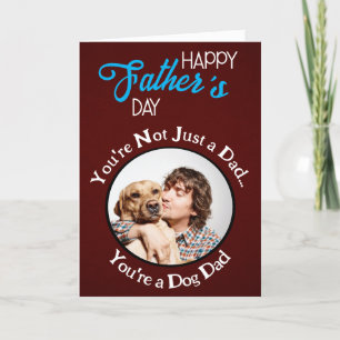 You’re not just a dad…you’re a dog dad personalise thank you card