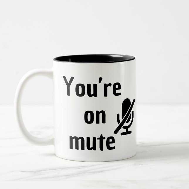 You’re on mute” Virtual Happy Hour Mug (Left)