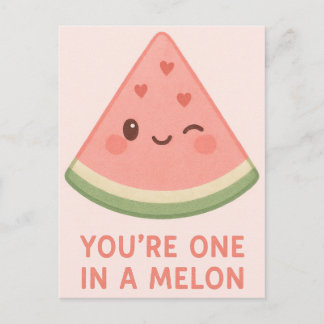 You’re One in a Melon Holiday Postcard