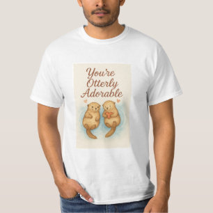 You’re Otterly Adorable – Cute Watercolor Otters T-Shirt