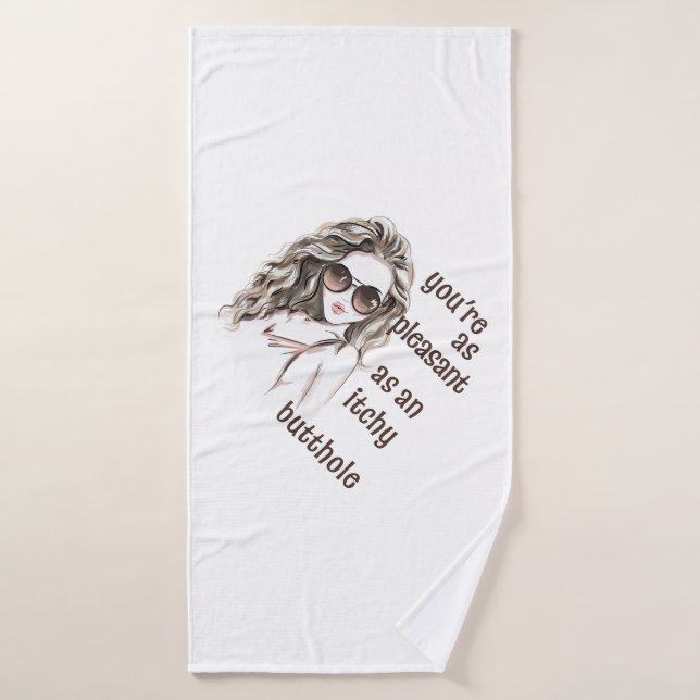 You’re Pleasant  Bath Towel Set (Bath Towel)