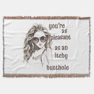 You’re Pleasant Throw Blanket