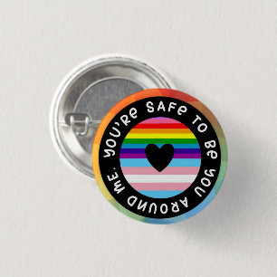 You’re Safe to Be You Around Me” LGBTQ+ Ally Badge
