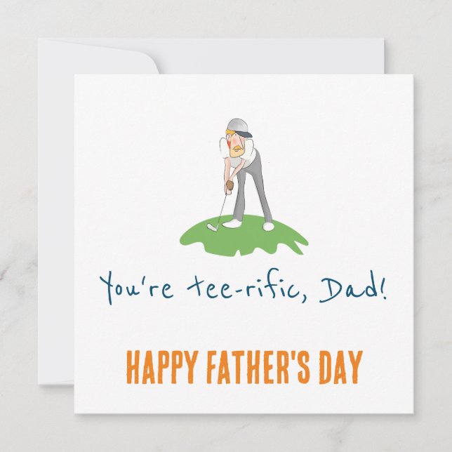 You’re Tee-rific Golf Dad Card (Front)