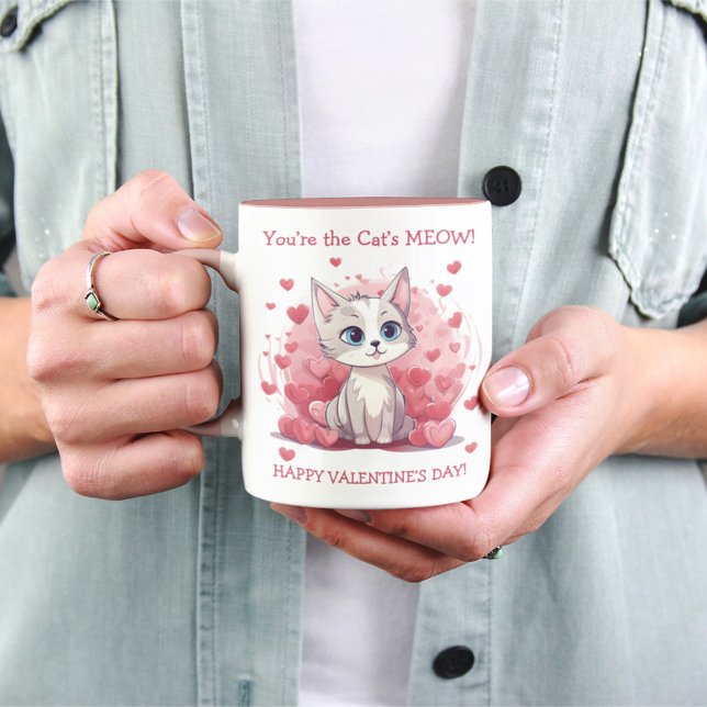 You’re the Cat’s Meow Valentine  Mug (Creator Uploaded)