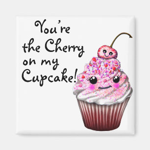 “You’re the Cherry on my Cupcake!” Kawaii Magnet
